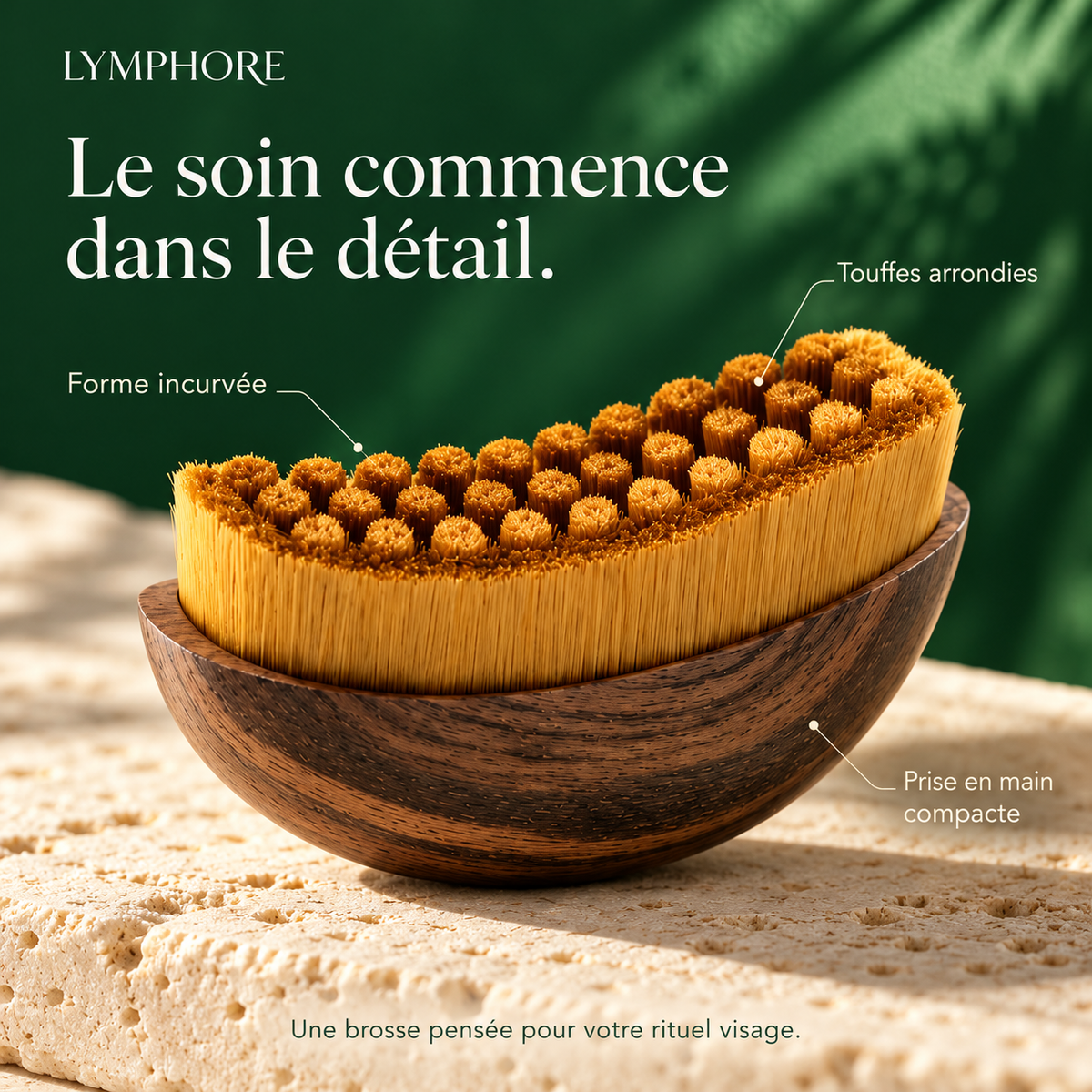 Brosse lymphatique visage