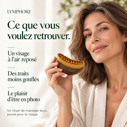 Brosse lymphatique visage