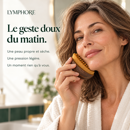 Brosse lymphatique visage